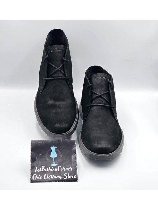 Cole Haan Men\'s Black Suede Lightweight Original Grand Chukka Boots Size 13 2955 main image 6